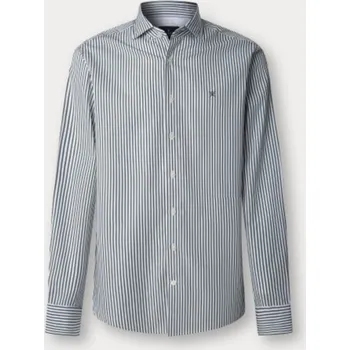 Pánská košile KOŠILE HACKETT LONDON CITY BENGAL STRIPE EMERALD GREEN