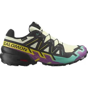 Pánská běžecká obuv Salomon Speedcross 6 GTX M Transparent yellow / black / waterfall - UK 7,5