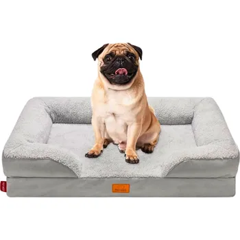 Pelíšek pro psa NEW ortopedické pelíšek pro psa, šedý, 112 cm x 81 cm