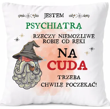 Obraz Polštář pro horníka jako Dárek s potiskem fotografie, bílý PoliDraw