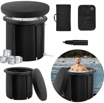 LEDNÍ VANA PRO OTUŽOVÁNÍ, REGENERACI, SUD, BAREL NA LED S VÍKEM 75X85 CM