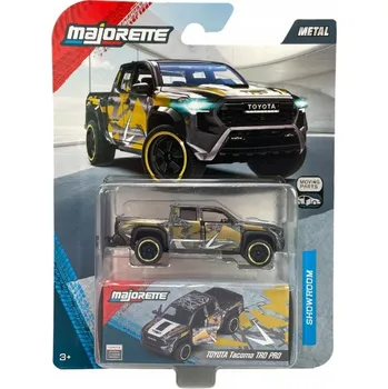 auto na autodráhu MAJORETTE SHOWROOM DELUXE TOYOTA TACOMA TRD PRO ČERNÁ 1:64 NOVÝ KOVOVÝ MODEL