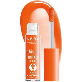 Přípravek na rty NYX Professional Makeup This Is Milky Gloss Lesk na rty 14 Mango Lassi 4 ml
