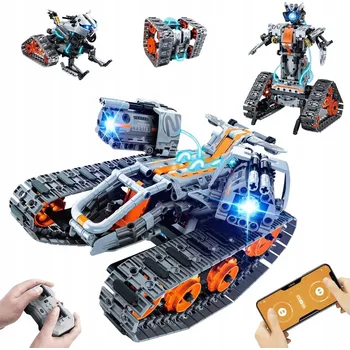 ostatní stavebnice Robot ze stavebnice pro programování s dálkovým ovládáním APP 4v1 724 dílků