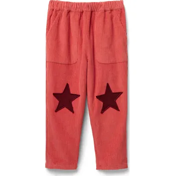 Chlapecké kalhoty 710370 - Tchibo - Dětské navlékací manšestrové kalhoty - pro ženy - vel. 98/104 - barva: červená