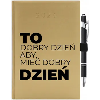 Kalendář Knižní kalendář 2026 A5 zlatý