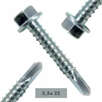 Vrták SAMOVRTECÍ šrouby do plechu 5,5x25 mm - 100 ks