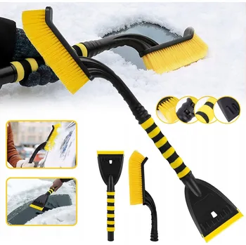 Autoškrabka ŠKRABKA NA OKNA SE KARTÁČEM na led a sníh, ODNÍMATELNÁ