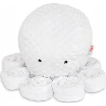 plyšák Plyšový Mazlíček Přítulníček Chobotnice obrovská - bílá - minky krátká