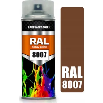 Barva ve spreji RAL 8007 Lesklá SRNČÍ HNĚDÁ Spray 400ml Akrylový Lak