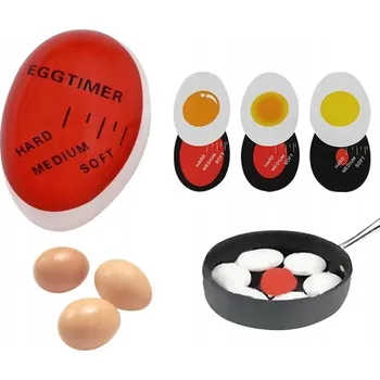 Kuchyňská minutka KUCHYŇSKÝ MINUTKOVNÍK NA VAŘENÍ VAJEC EGG TIMER Červená