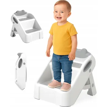 Schůdek Schůdky pro Děti Plošina Dvoustupňové Dětské Schůdky Skládací Podnožka