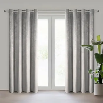 Závěs ArtFir Závěs BETHY K | stříbrná/zlatá 135 x 250 cm