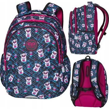 Školní batoh vícekomorový CoolPack černý, modrý, růžový, vícebarevný 21 l