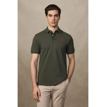 Pánská košile POLOKOŠILE HACKETT LONDON HERITAGE RALLY UJK HUNTER GREEN