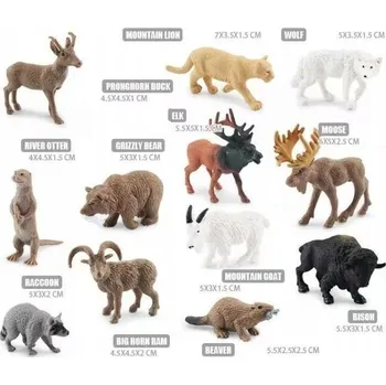 Figurka SADA DIVOKÝCH ZVÍŘAT SEVERNÍ AMERIKY [FIGURKY]
