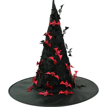 Klobouk Klobouk čarodějnický netopýři LUMA