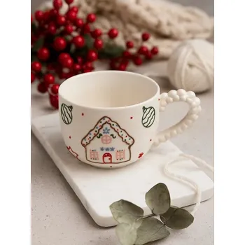 Sinsay - Hrnek s potiskem perníkové chaloupky - bílá - 176GI-00X - 176GI-00X-ONE