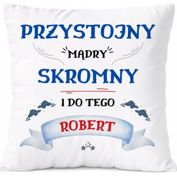 Obraz Polštář pro Gabriela jako Dárek s potiskem bílý PoliDraw