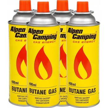 Plynová kartuše PLYNOVÉ KARTUŠE DO HOŘÁKU NÁPLŇ PLYNU KARTUŠE PRO DOPLŇOVÁNÍ PLYNU SADA 4 KS