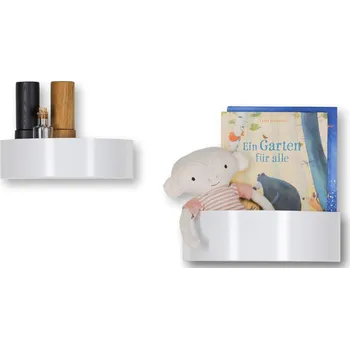 police Kovová police CE 32 x 16 cm bílá