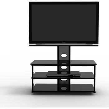 Televizní stolek 4World Stylový stolek pod TV s držákem na TV, černý