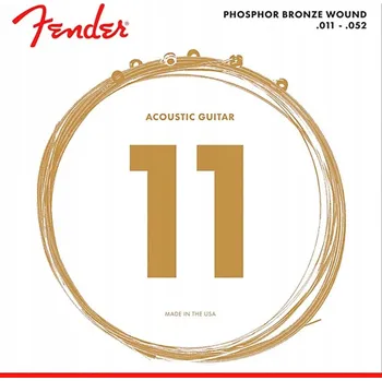 Strunný nástroj Kytarové struny Fender 60CL Phosphor Bronze