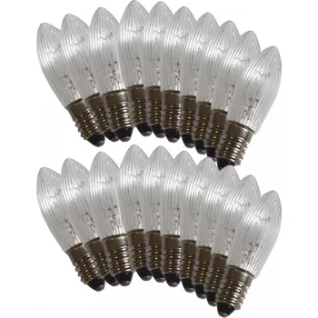 Vánoce Žárovky E-10 48V 3W pro vánoční svícen 5x48V 20ks, čiré (1ks)