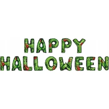 Party dekorace Girlanda Nápis Halloween Halloweenská Dekorace Ozdoba Fóliové Balónky