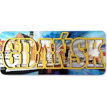 Obraz Velký Magnet na ledničku nápis Gdaňsk