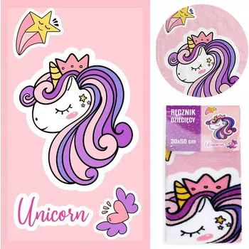 Obraz RUČNÍK DO ŠKOLKY S POUTKEM 30x50 ZVÍŘÁTKA JEDNOROŽEC UNICORN