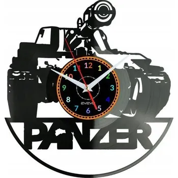 Hodiny Panzer Nástěnné Hodiny Vinylová Deska Moderní Dekorativní Dárek