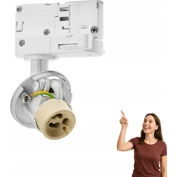 Bodové svítidlo Základna pro reflektor/spot do lištového systému Lucas Track 3LINE WH AZ6102 Azzardo