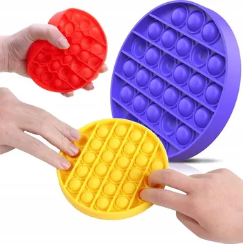 Hračka pro nejmenší Senzorická Hračka červená Big Toys Push Bubble Pop It