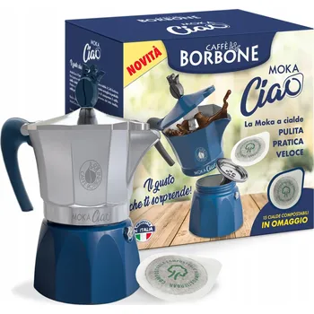 Moka konvice Moka konvička Borbone pro 3 šálky na plynové a indukční sporáky | Dárek