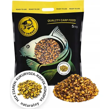 Návnadová surovina Návnada Carp Target kaprová metoda 5 kg kukuřice konopí řepík mix zrn