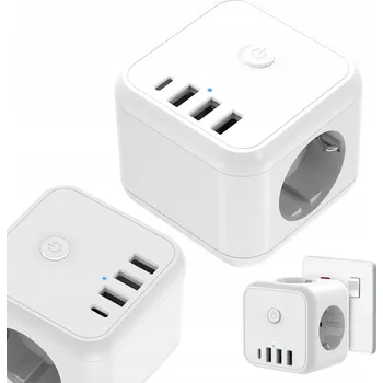 Elektrická zásuvka ROZDVOJKA ZÁSUVEK ROZBOČKA 7 v 1