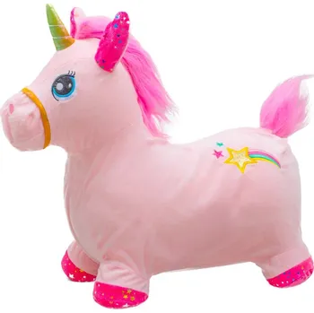 plyšák Plyšový skákací koník se zvukem Baby Mix Jednorožec