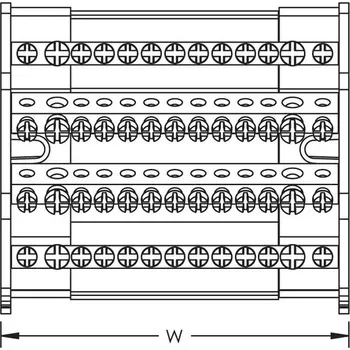 Rozvaděč Erico ER-TD 40 A 563740 Rozvodný blok čtyřpólový, TD40A