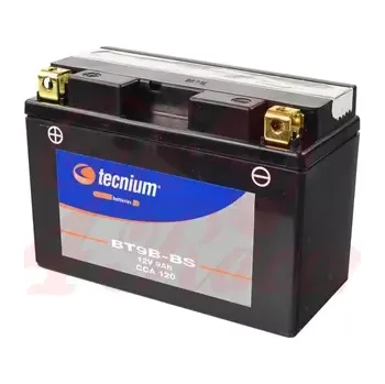 Elektroinstalace pro motocykl Tecnium Bezúdržbová baterie s kyselinou - BT9B-BS
