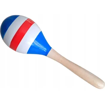 Obraz Dřevěné maracas chrastítko hudební nástroj pro děti velké