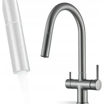 Vodovodní baterie Stojánková kuchyňská baterie armatura+ Aurea šedá