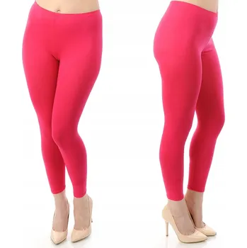 Dámské legíny Dámské dlouhé legíny Legíny LAEMI 461 Růžové 4XL