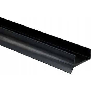 soklová lišta Těsnění soklu, soklová lišta k nábytku, černá 18mm, 3 ks, 150cm