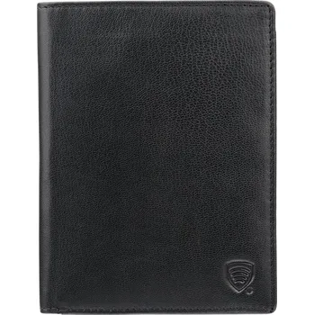 Peněženka Kožená cestovní peněženka na karty a bezkontaktní doklady (černá) - , - Koruma®