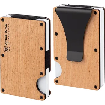 Peněženka Hliníkové pouzdro proti krádeži pro bezkontaktní karty (buk) - KUK-68BEECH