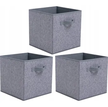 Úložný box Skládací úložný materiál ve Wonzonu Skládací košík, úhledné krabičky pro děti, 3dílná krabička 30 30 30 cm 3