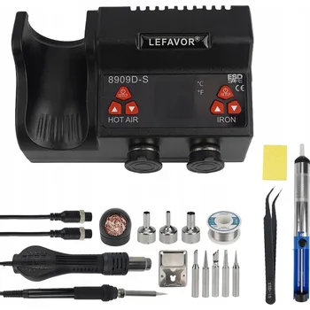 Páječka Pájecí stanice SVAŘEČKA 2v1 8909D-S + 700W horký vzduch