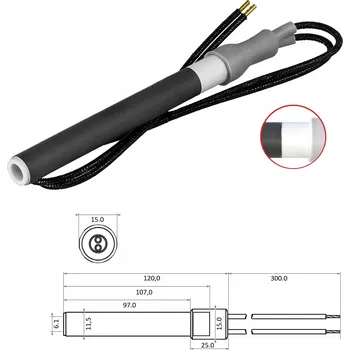 Zapalovač Zapalovač Kipi, topné tělísko pro pelety 300W, keramické