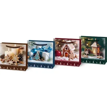 Dárková taška UNIPAP taška vánoční T 0 mix V6 90x90x40 5252902 591206